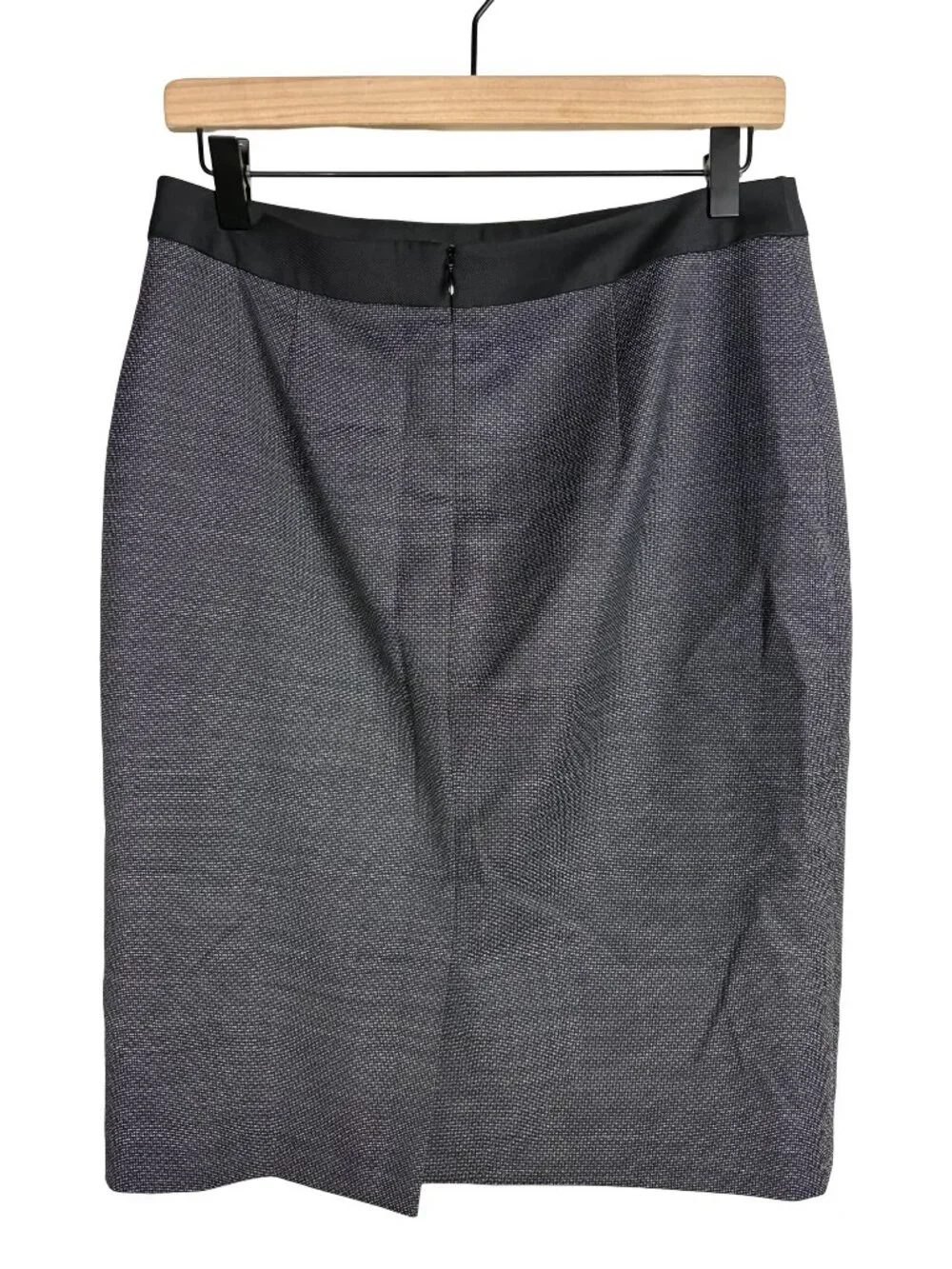 BOSS Hugo Boss Wool Blend Tailored Pencil Skirt Women Gray Office Formal US 8